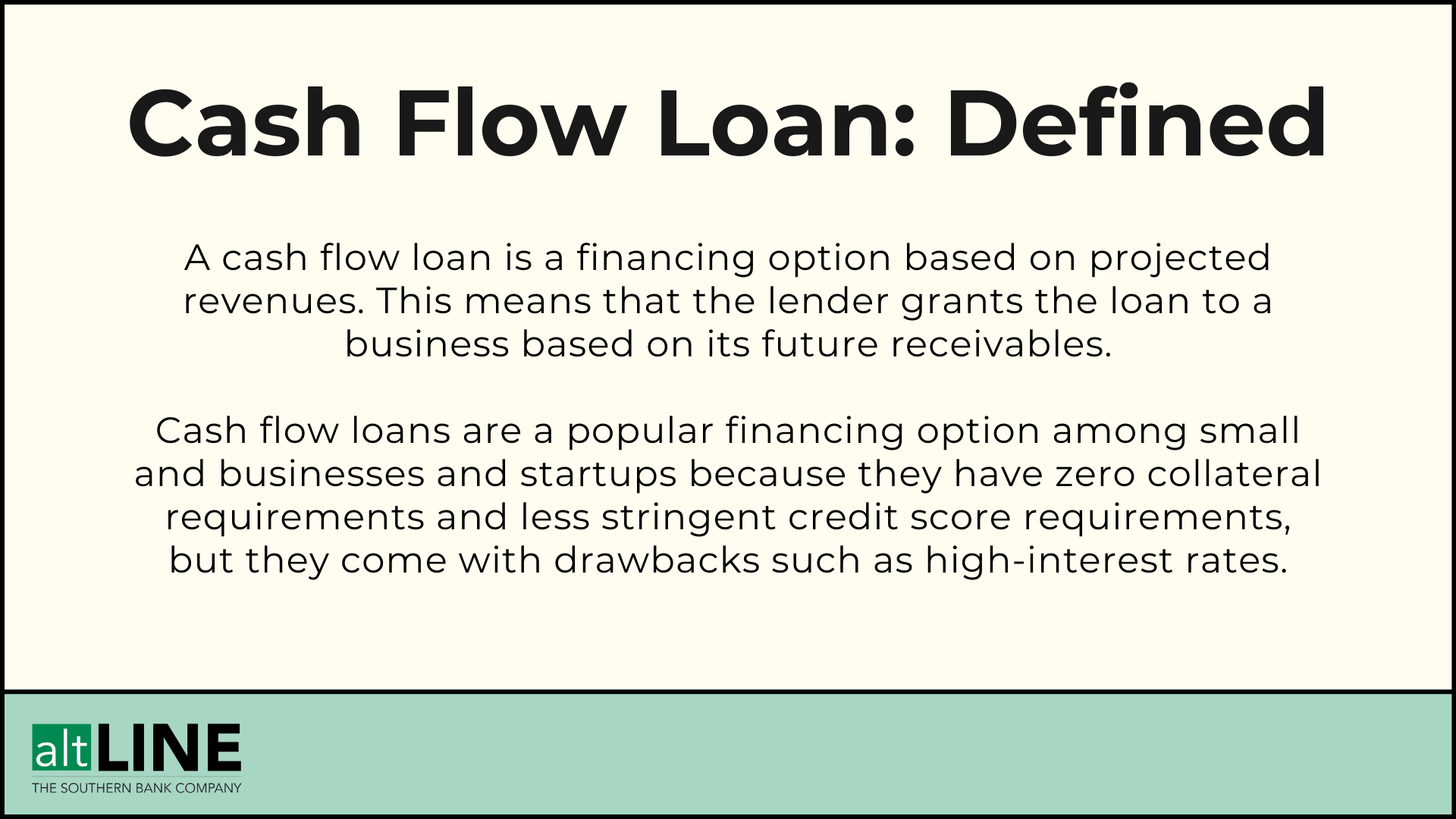 Cash Flow Loan Definition