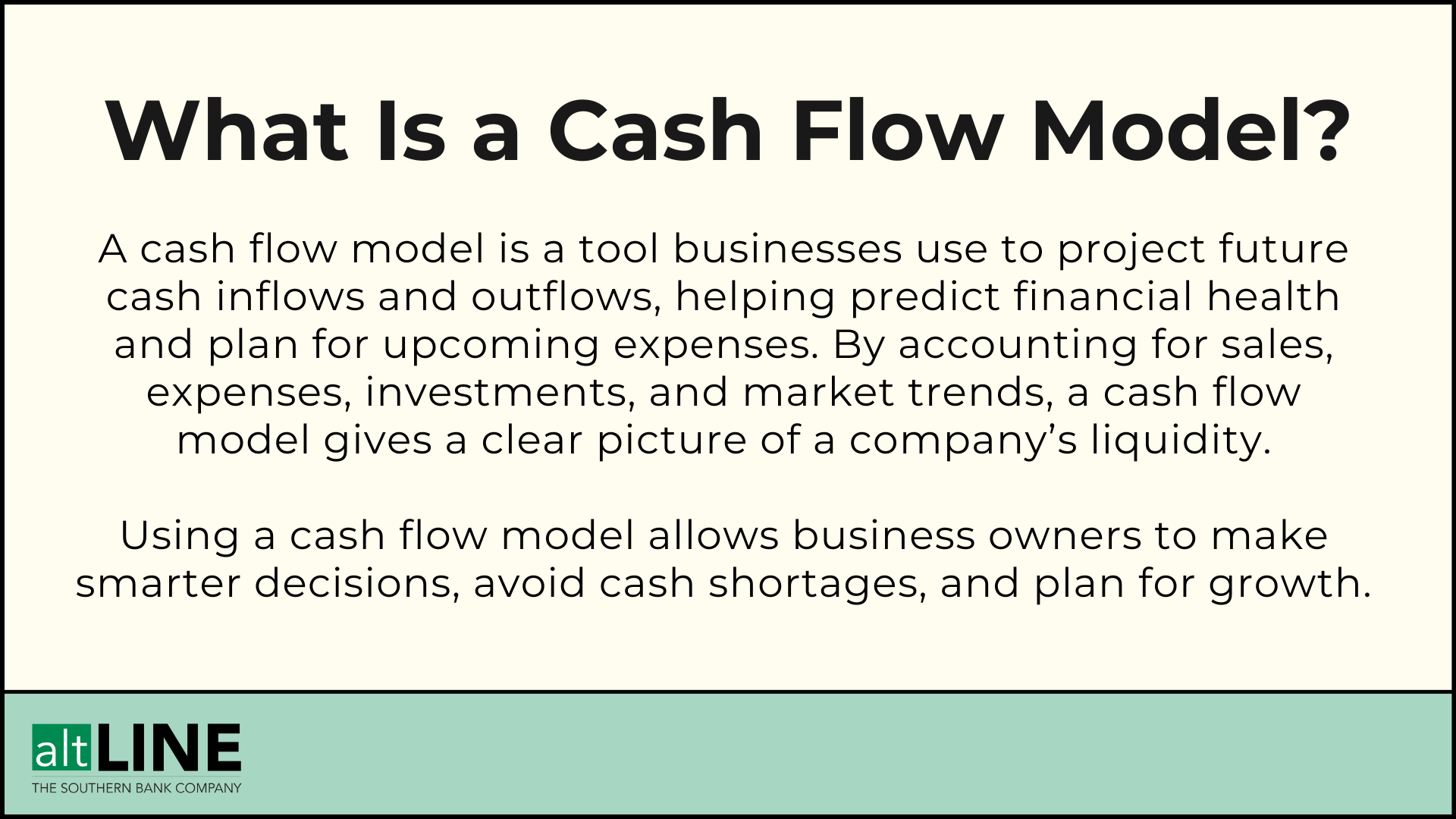 What Is a Cash Flow Model?