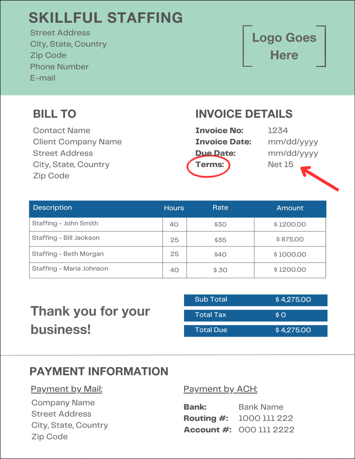 Defining Every Common Invoice Payment Term AltLINE   Invoice Example Payment Terms 4 1159x1500 