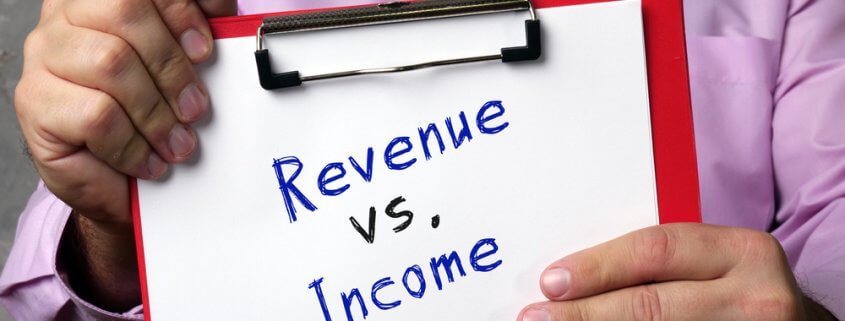 difference between revenue vs. income