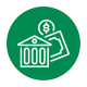green circle with white text representing FDIC regulated lender