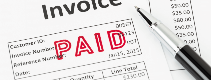 paid invoice that includes invoice number