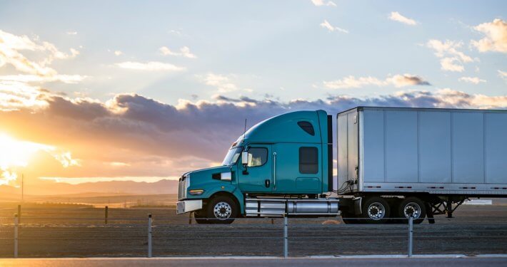 Single Truck Owner Operator on the road