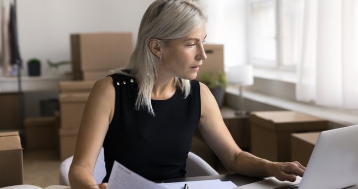 Business Owner Sending Dunning Letter Email