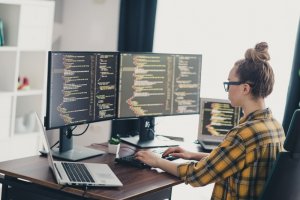 IT Worker at Computer