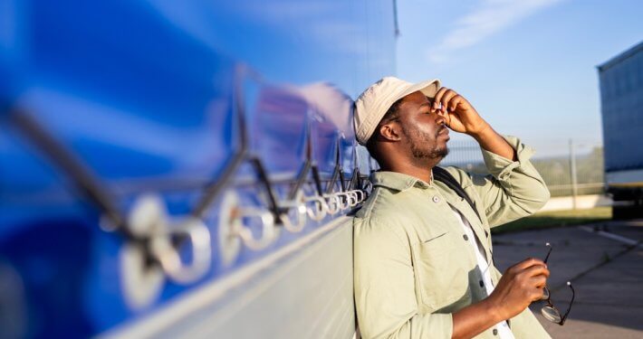 sad trucker after getting operating authority revoked